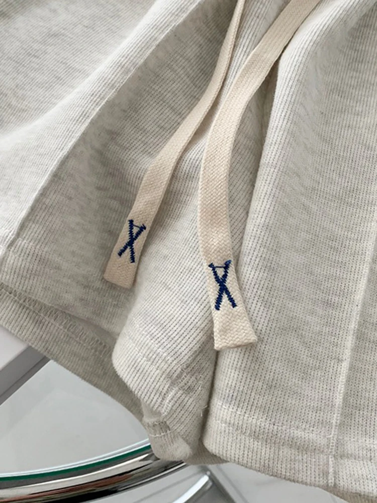 AOSSVIAO 2026 Sommer-Shorts für Damen: Elastische, süße Mädchen-Shorts im koreanischen Stil, Harajuku, schlichte graue Hosen für Studentinnen – Detail 17