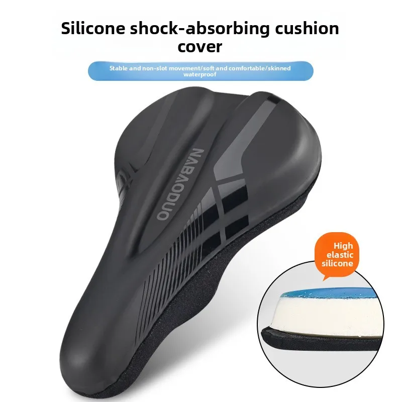 

Premium Bicycle Seat Cover - Extra Thick Gel Cushion for Mountain & Road Bikes, Ultra Soft Silicone Saddle Pad