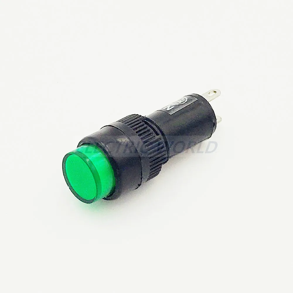 10mm plastic Indicator lights waterproof Signal lamp no wire 12V 24V 220v power signal lamp LED indication indicator light