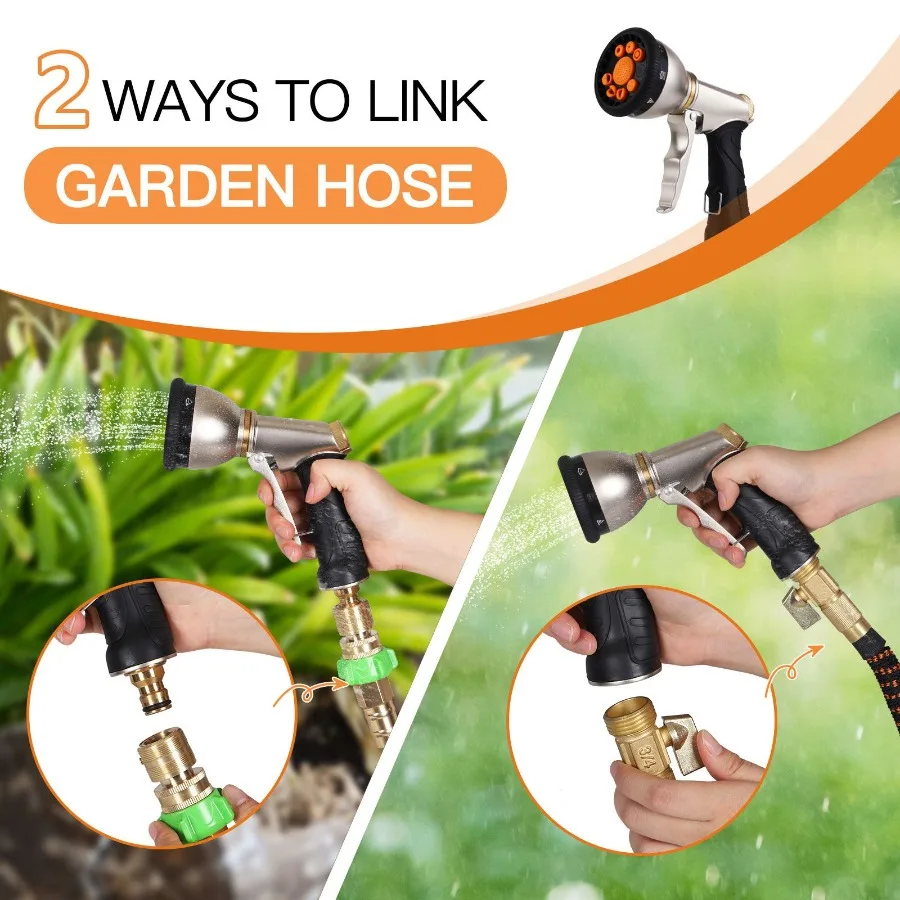 

Home Fashion Simple 9 Function Garden Hose Spray Gun