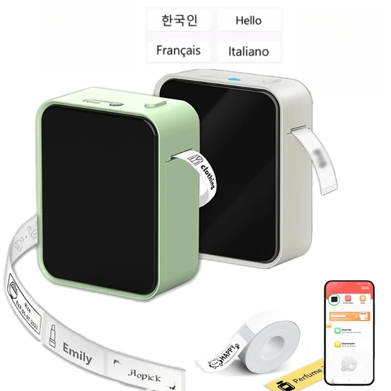 Thermal Label Printer P15 Mini Protable Bluetooth Wireless Label Printer Used For Office Kitchen School Business Maker