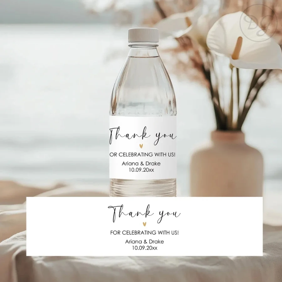 

Personalized Wedding Label Wedding Water Bottle Labels Custom Water Bottle Label Waterproof Label Sticker