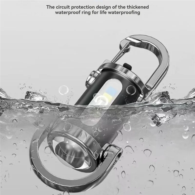 -A90P Mini Torch Keychain Flashlight Mini COB LED Work Light Waterproof Mini Torch For Outdoor Emergency Daily Use