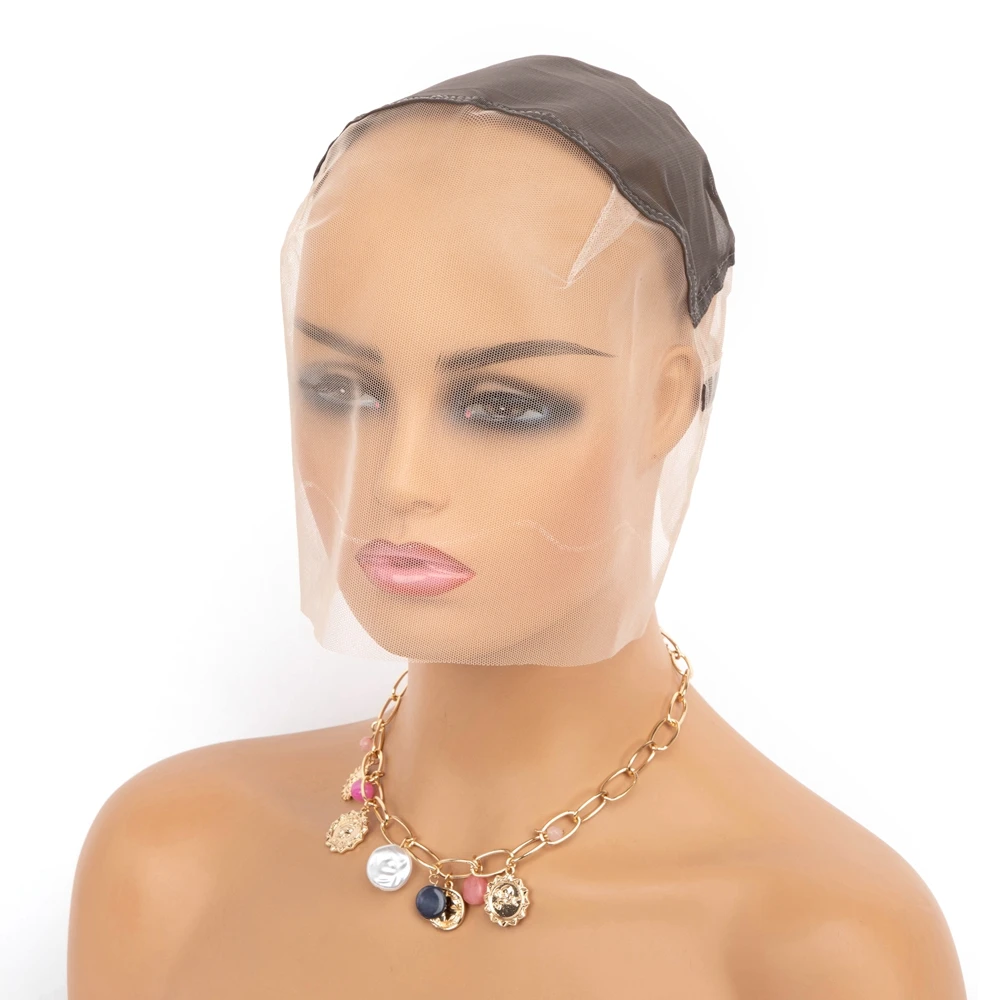 Upgraded Full Lace Wig Cap for Wig Making with Adjustable Straps and Extra Elastic Bands