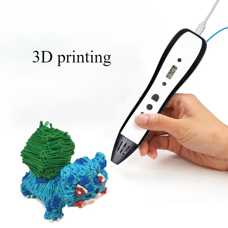 RP700C Intelligent Toy DIY Stereoscopic Painting Set 3D Printing Pen Compatible with ABS+PLA Consumables