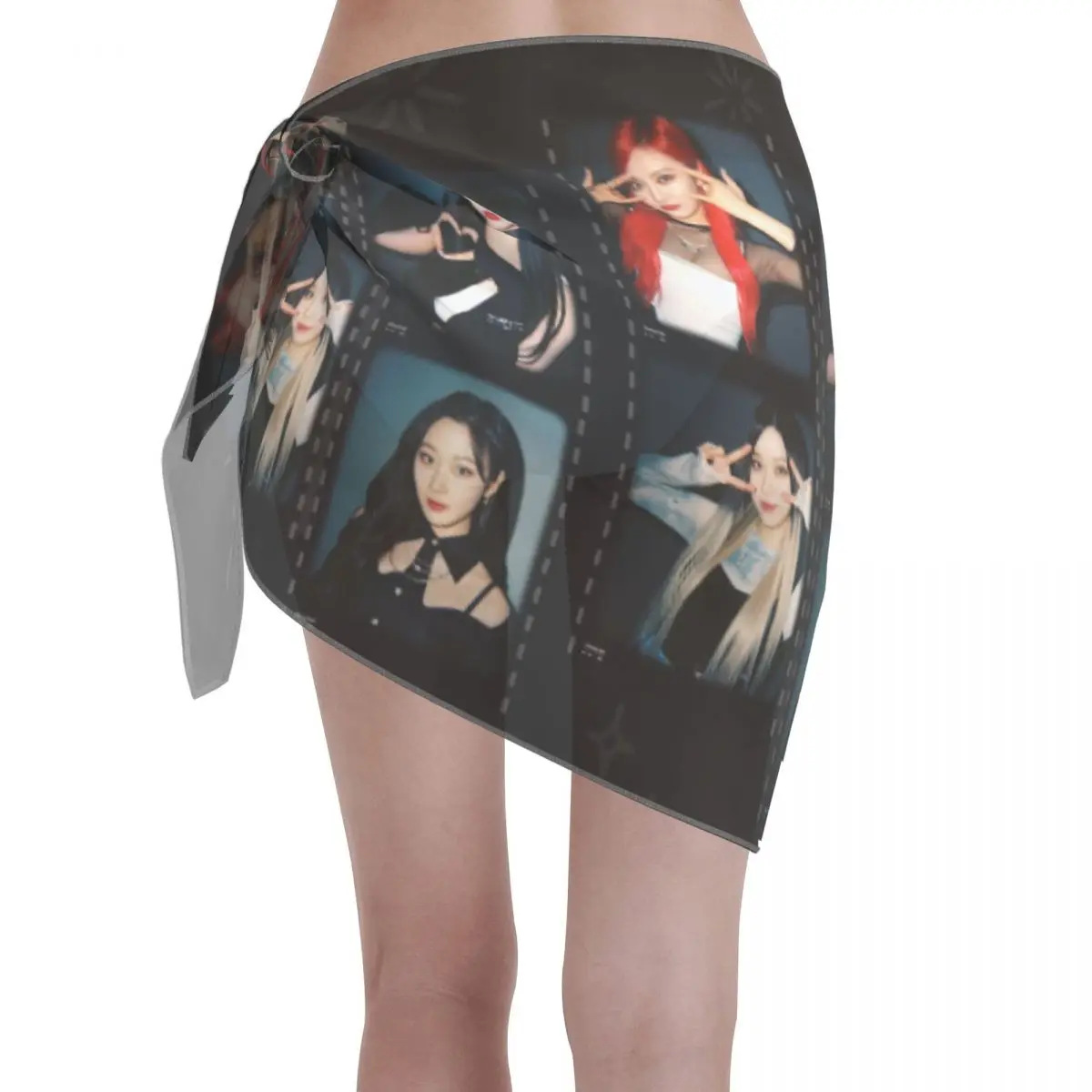 Sarongs courtes personnalisées a-aespas pour femmes, enveloppe de plage, impression 3D Hip Hop pour maillots de bain, robe portefeuille pour Bikini, Cover-up pour maillot de bain