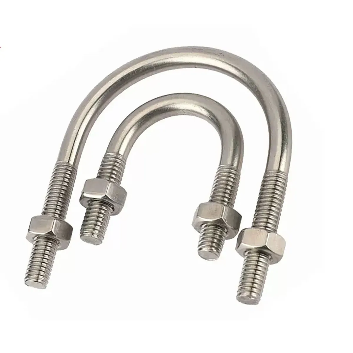 304 Stainless Steel U-Shaped Screw/ Horseback Hoop/U-Shaped Bolt/Clip Pipe M6M8M10M12