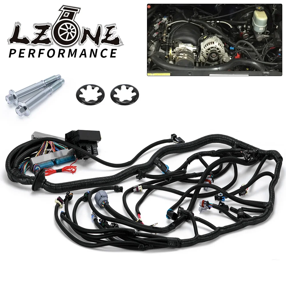 

Car Engine Pull Starter Start Standalone Wiring Harness with 4L60E DBC 4.8 5.3 6.0 Fit for LS1 Engine 1997-2006 Engine