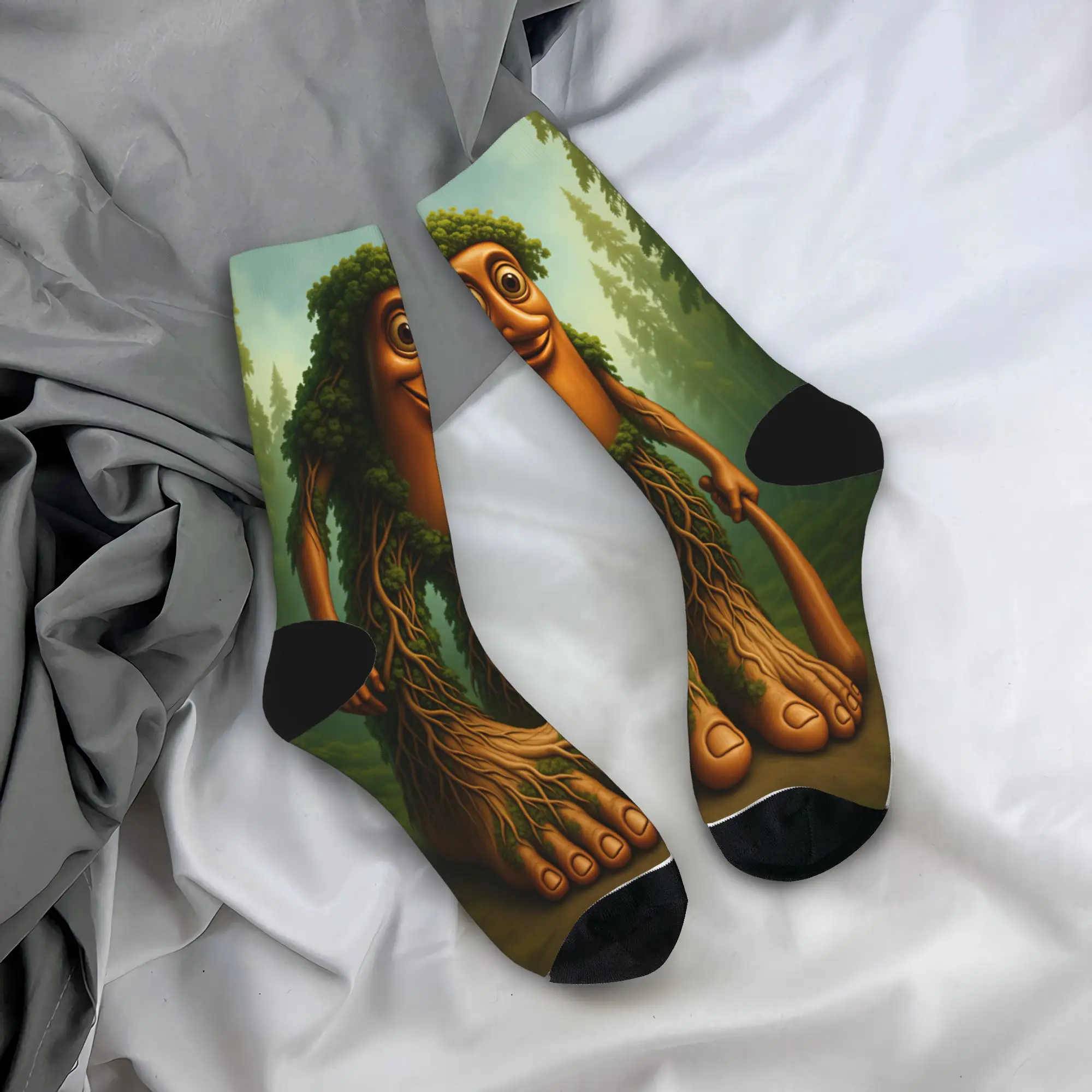 Tung Tung Sahur Forest Giant Tree Monster Stockings Men Socks Trendy Socks Autumn Outdoor Sports Anti Socks Birthday Present