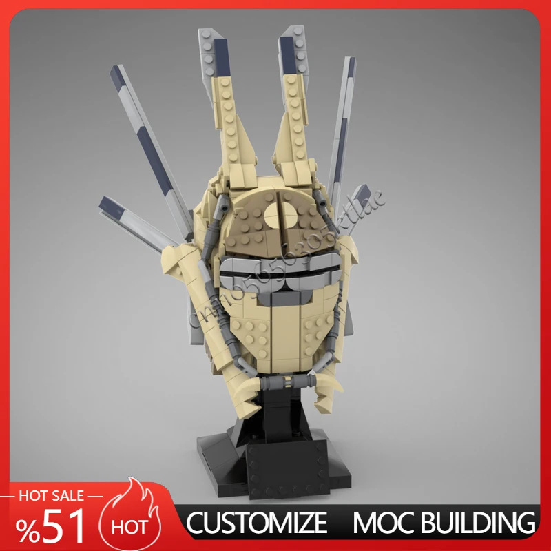 

682 PCS Star Plan Enfys Nest Helmet MOC Customize SpaceShip Battle Model Building Block Architecture Education Assembly Toys
