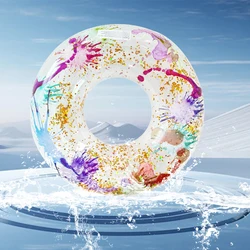 1 Pce Gold Sequin Inflatable Swimming Ring ，For Water Sports And Water Training, Multiple Sizes Available