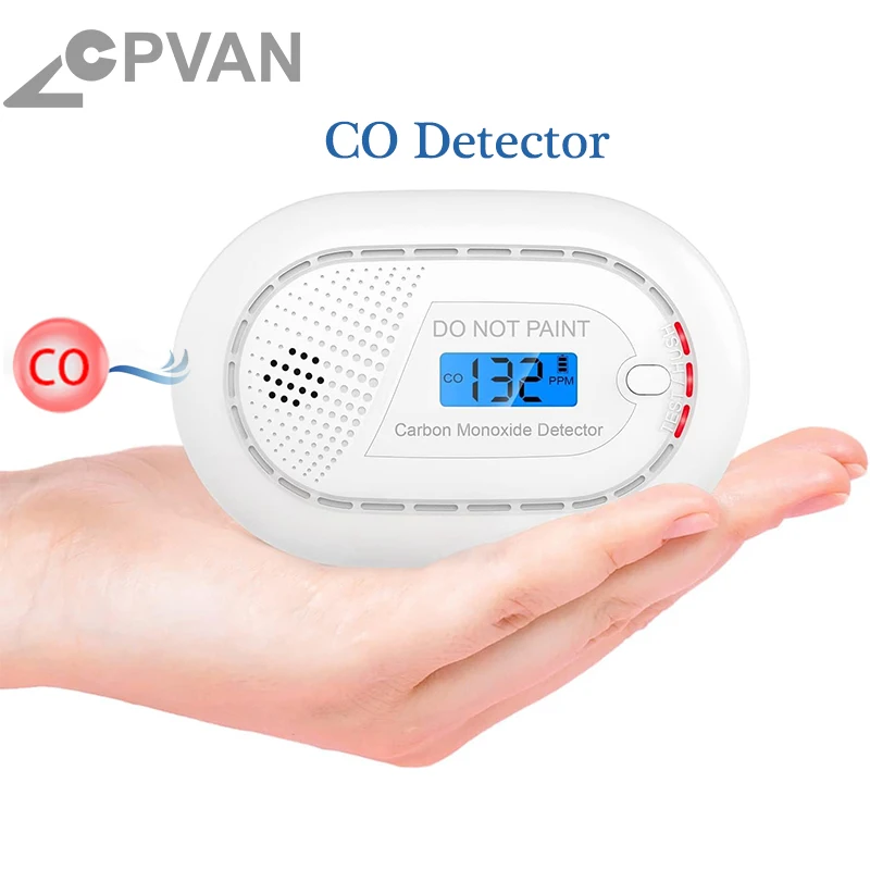 

CPVAN Home Security Protection Equipment Interconnected CO Alarm Sensor 10 Years Battery Carbon Monoxide Detector 85db Warning