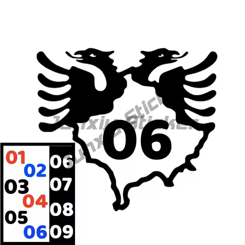 Boutique Sticker Kosovo Map Albania Double-Headed Eagle Car Stickers Motorcycle Waterproof Decals Coolest Funny Decal
