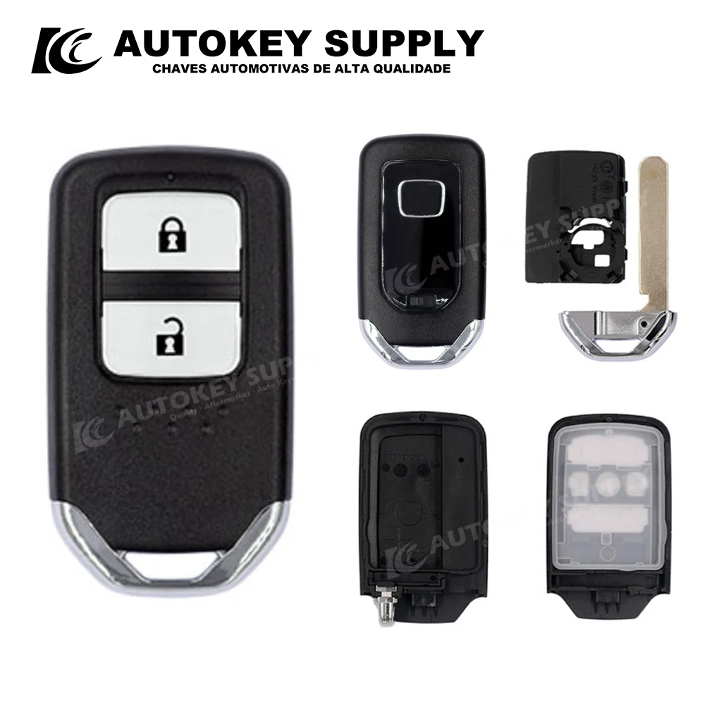 

ForHonda Smart Card Key Shell 2 Buttons With Logo Autokeysupply AKHDS304