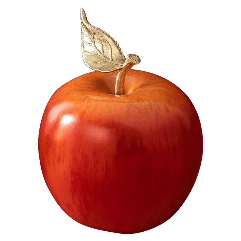 

Brass apple ornament creative business desktop home decoration
