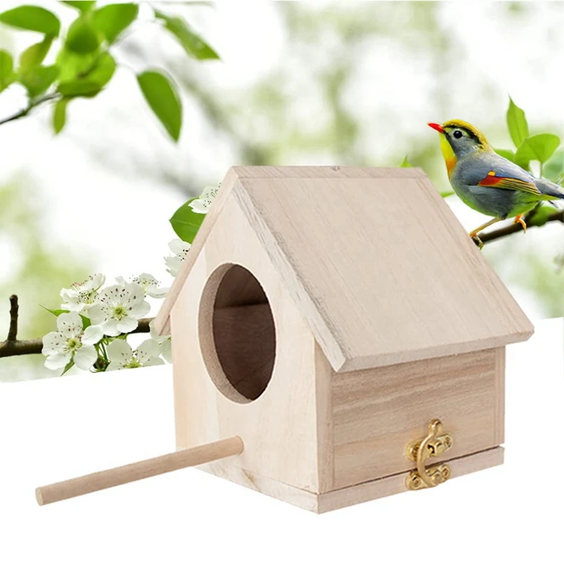 Nesting Box For Tits, Nesting Box Kit Robin, Bird House, Weatherproof For Hanging, Nesting Boxes For Birds Bird House