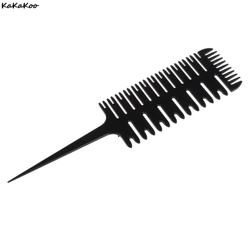 Big Tooth Comb Hair Dyeing Tool Highlighting Brush Salon Pro Fish Bone Design Sectioning Free Shipping