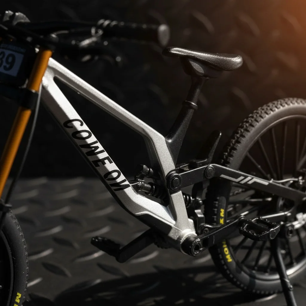 1:8 Maßstab Legierung Mountainbike-Modell Realistisches Getriebe-Spielzeug mit Vorder- und Hinterradfederung für Fahrrad-Enthusiasten – Detail 4