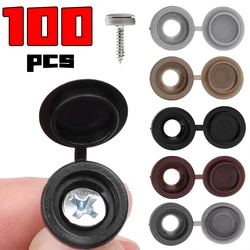 Screw Decorative Cover Cross Screw Nail Cap Folding Buckle Button Protection Cover Car Decoration Nut Nail Cover Bolt Hardware