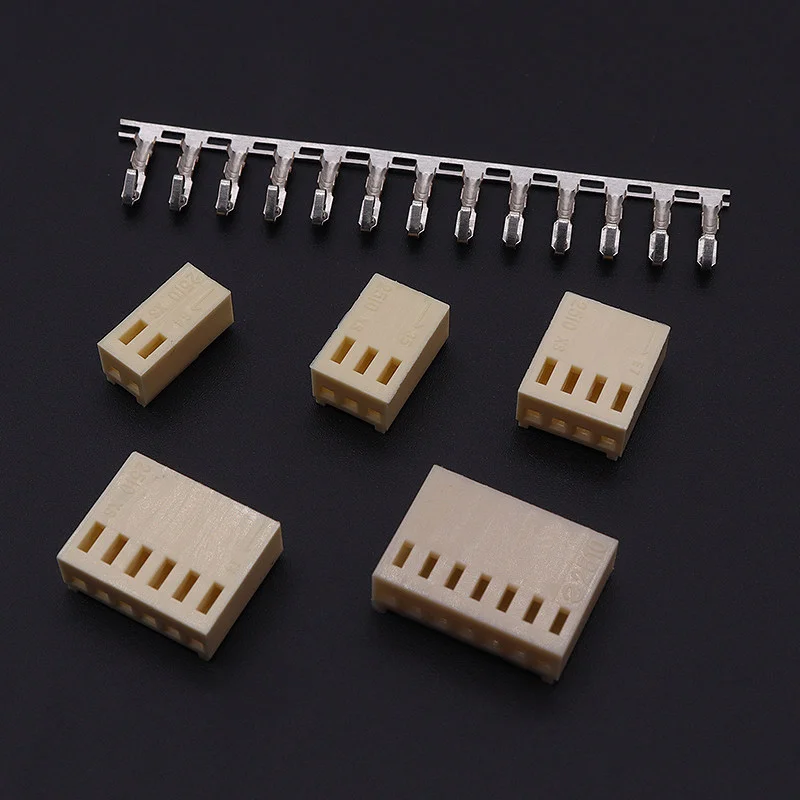KF2510 Connector Shell Plug Housing Plastic Female 2.54MM Pitch 2P/3P/4P/5P/6P/7P/8P/9P/10P/11P/12Pin Shell Plug Terminal 2510-Y