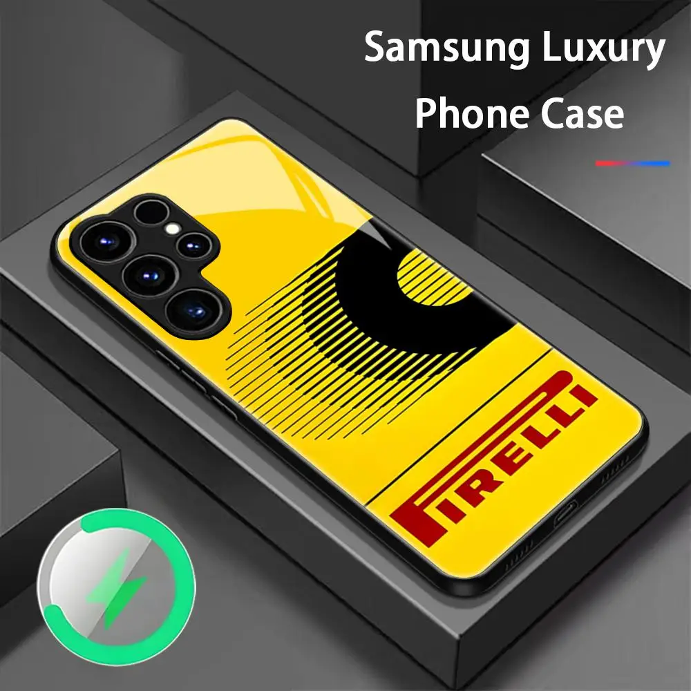 Pirelli Phone Case For Samsung S26 S25 S24 S23 S22 S21 S20 Plus Ultra Fold A Glass Magnetic Case