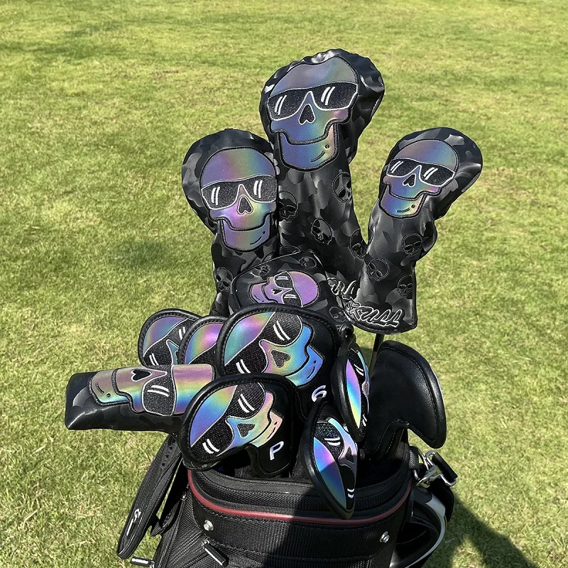 laser-skull-head-golf-club-head-cover-wood-driver-putter-iron-personalized-golf-accessories-sport-fitness-fans-supplies