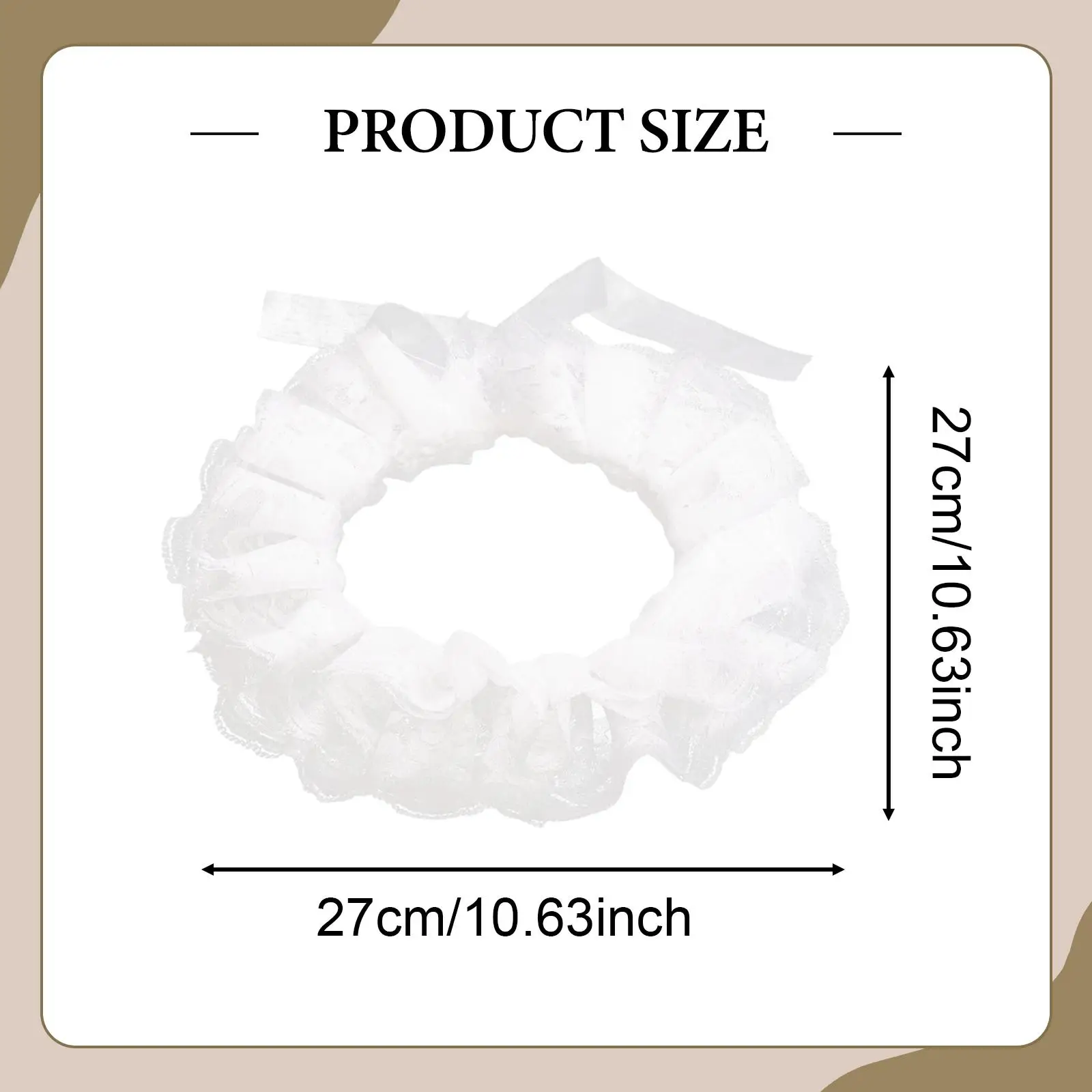 Fake Lace Collars Fashion Choker Soft Detachable for Lady Teens Women Christmas view 3