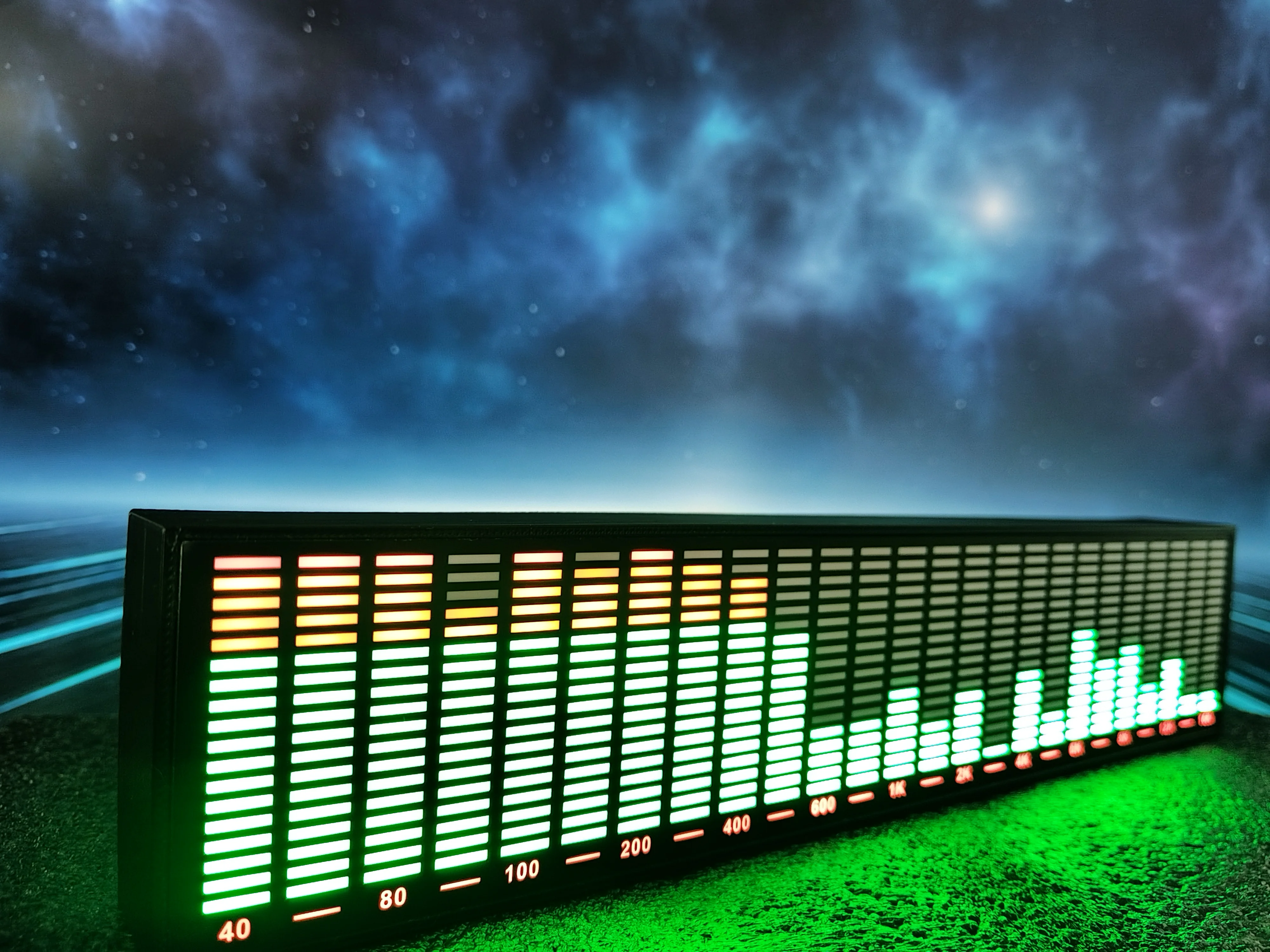 DIY LED Audio Spectrum Display Pickup Atmosphere Lightvoice Controlled Music Spectrum E-sports Room Car Mounted