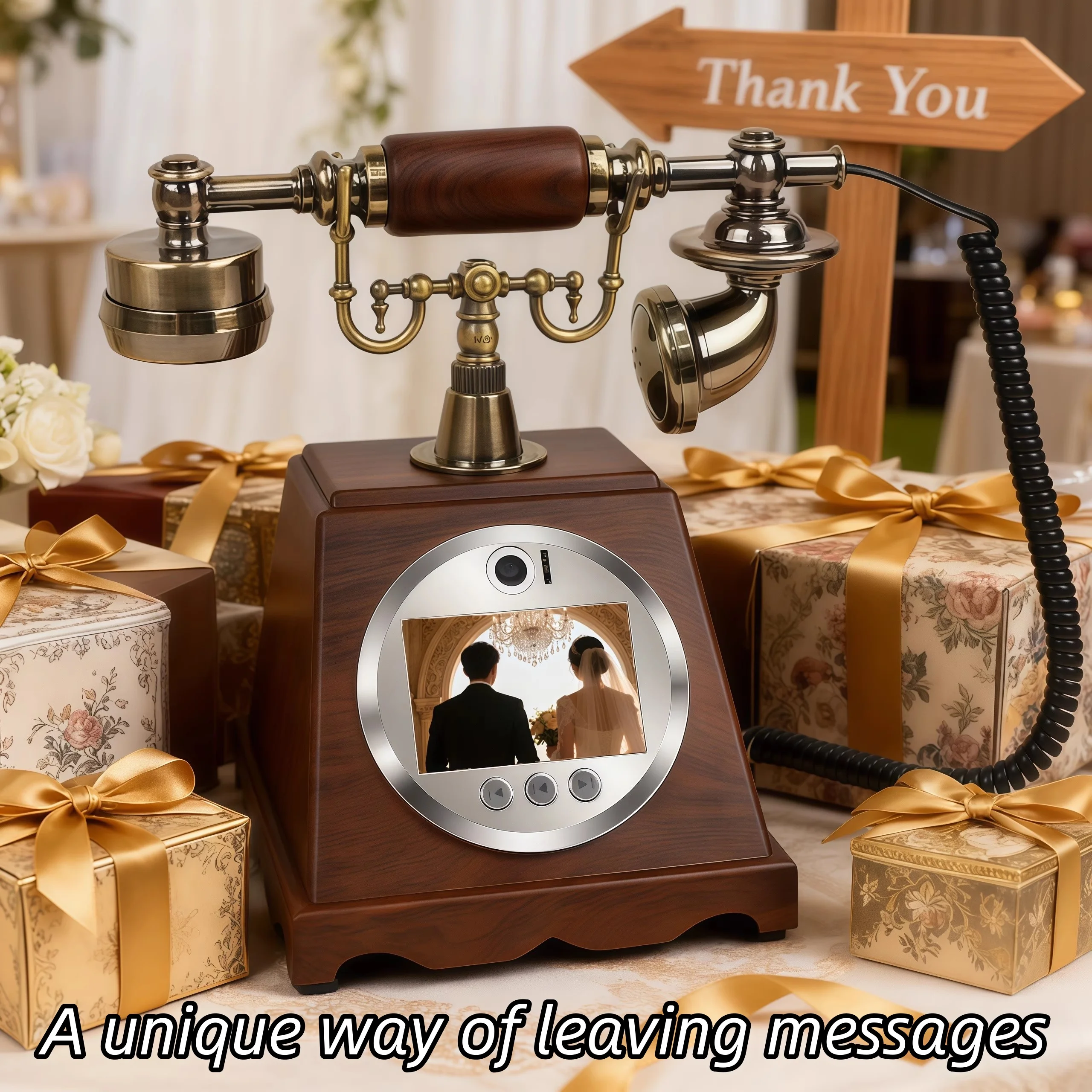 A unique way of leaving messages audio video guestbook Wedding video blessing message sign-in Funeral video remembrance memoir