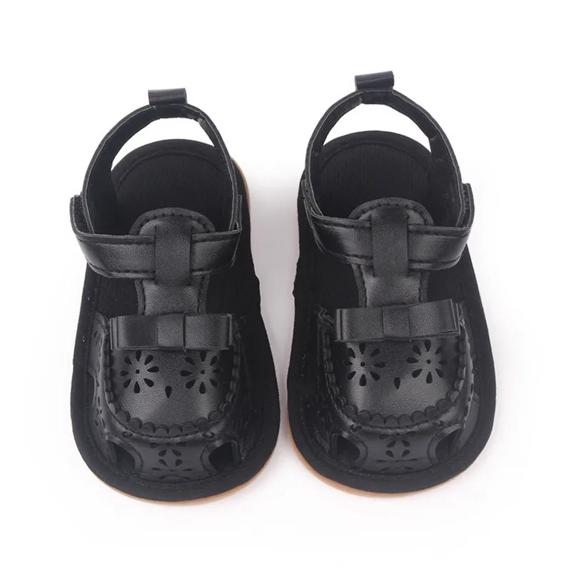 Baby Girls Boys Sandal, PU Leather Flexible Non-slip Hollowed Summer Flat Shoes for Casual Daily