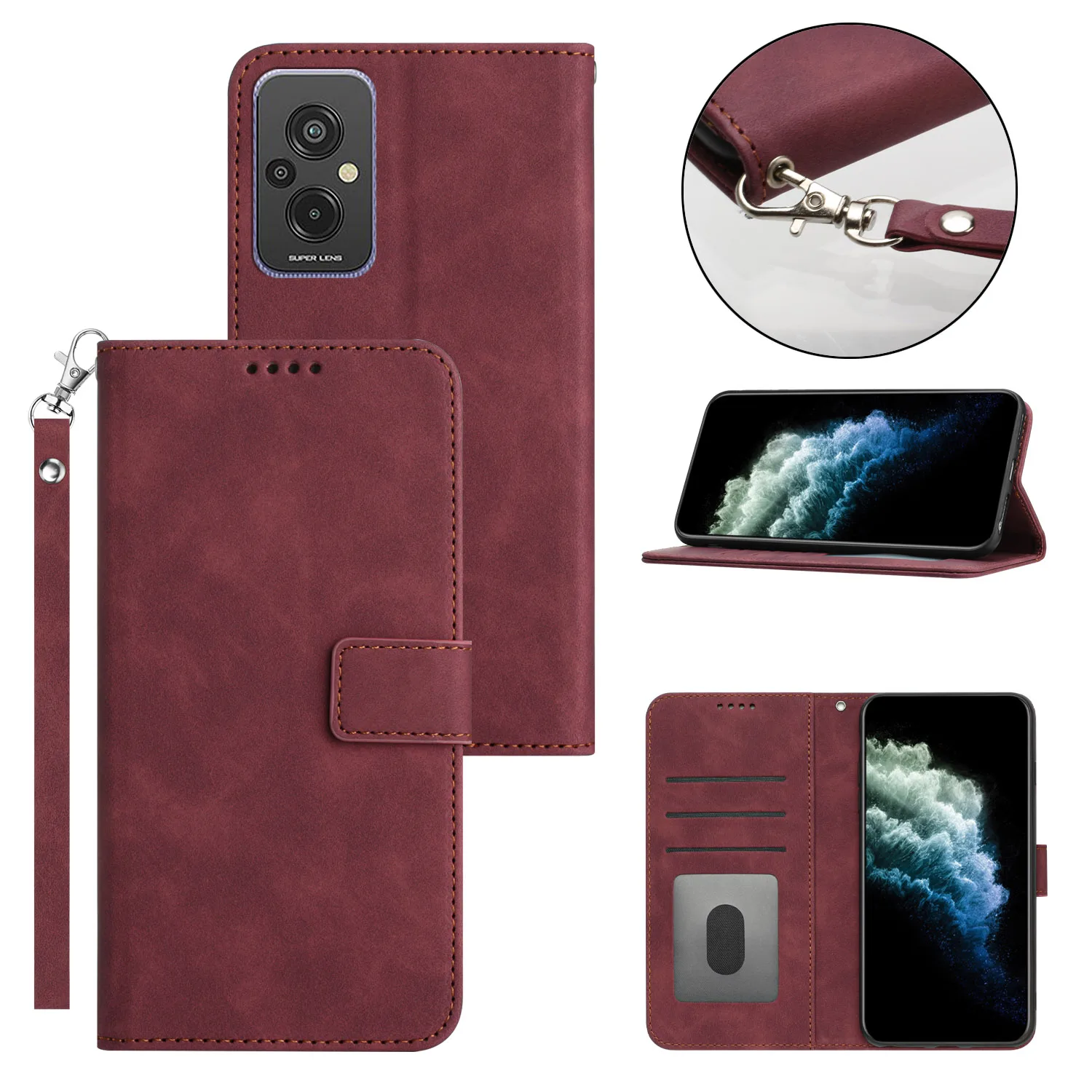 

Wallet Leather Phone Cases Case For MOTO G04 G24 G14 G54 G73 G Power Stylus Edge 40 Neo Fusion X40 5G 2023 Plus 10pcs