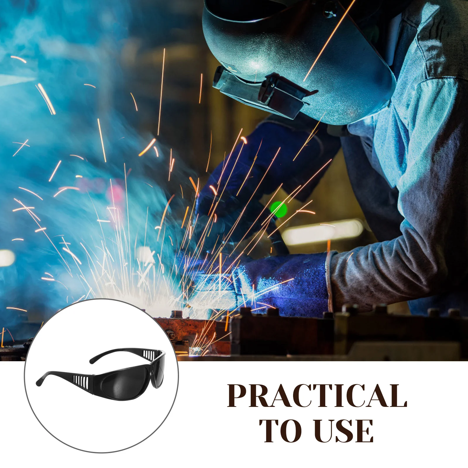 6 Pcs Welding Goggles Protective for Glasses Round Safety Eyes Electric Work