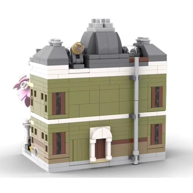 Décennie s de construction d'architecture de musée modulaire pour adultes et enfants, vue sur la rue, briques MOC, jouets éducatifs, histoire naturelle, cadeaux de Noël