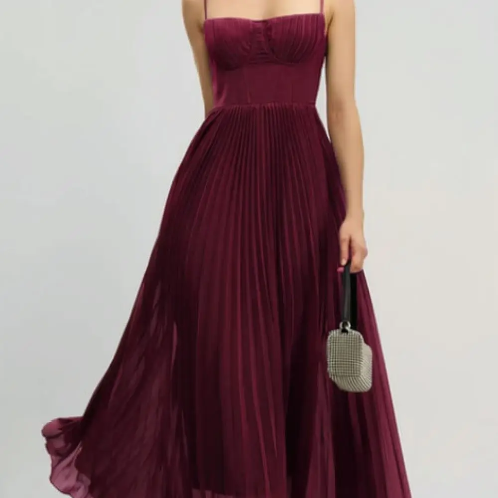 Women Elegant Evening Dress Deep V Neck Backless Sleeveless Maxi Gown Sexy Slim Fit Wedding Party Bridesmaid Summer Vestidos