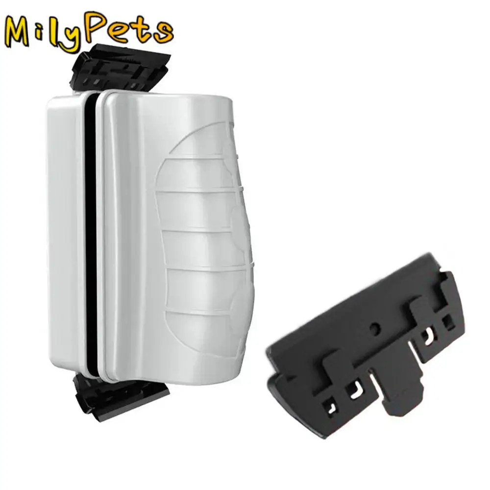 

Magnetic Aquarium Fish Tank Brushes Floating Clean Double Side Algae Scraper Cleaner Two-types Blades Black