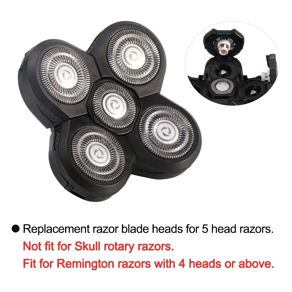 Washable Men 5 Blade Razor Replacement Shaving Heads for Alternate Floating Electric 5D Shavers Trimmers Kit 4D Cutter Blades #