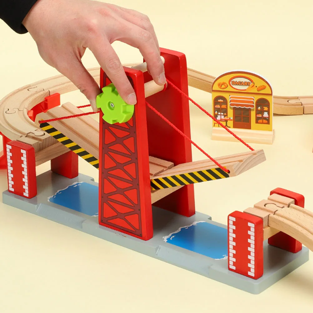 Modell Spielzeug Eisenbahn Brücke Zug Gleis Brücke Zug Gleise Spielzeug DIY Gleis Spielzeug