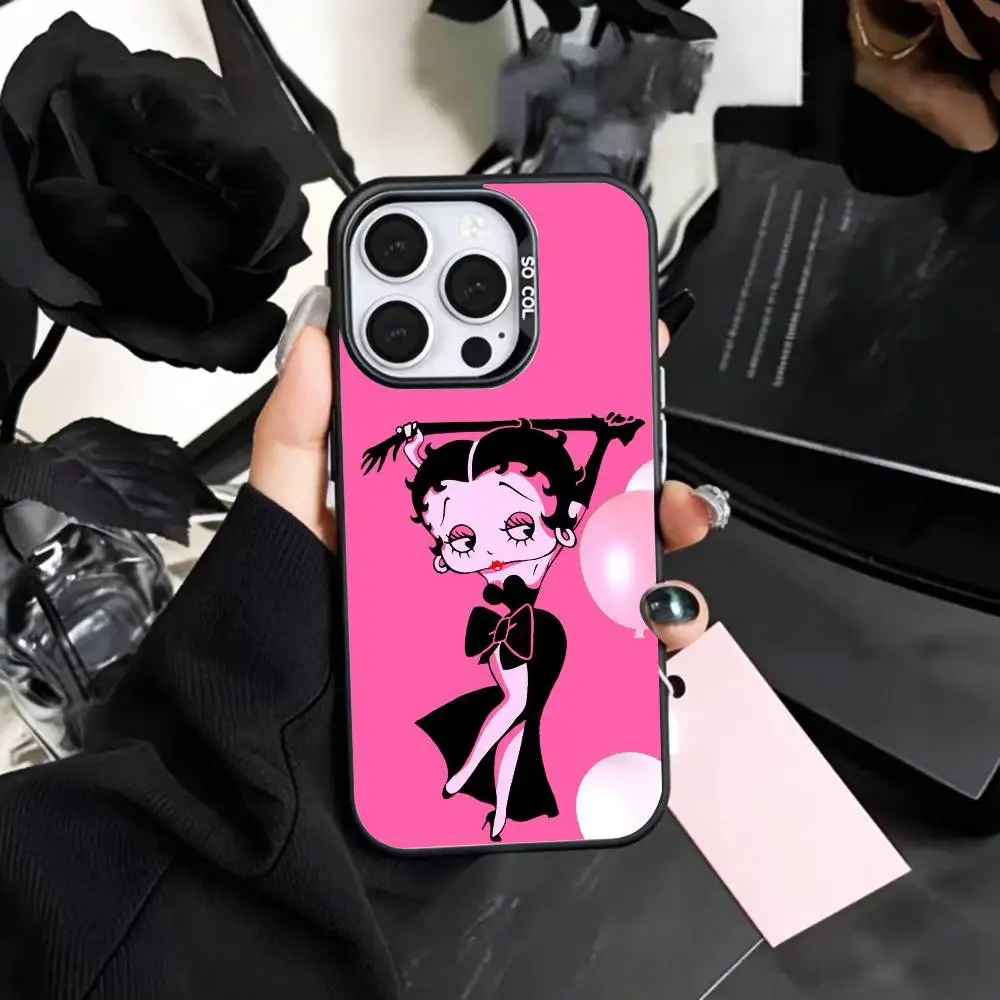 G-Girl G-Betty-es B-BoOpS  Phone Case For iPhone17,16,15,14,13,12,11 Plus,Pro Max Colored Silver Plated Inside Cover view 5