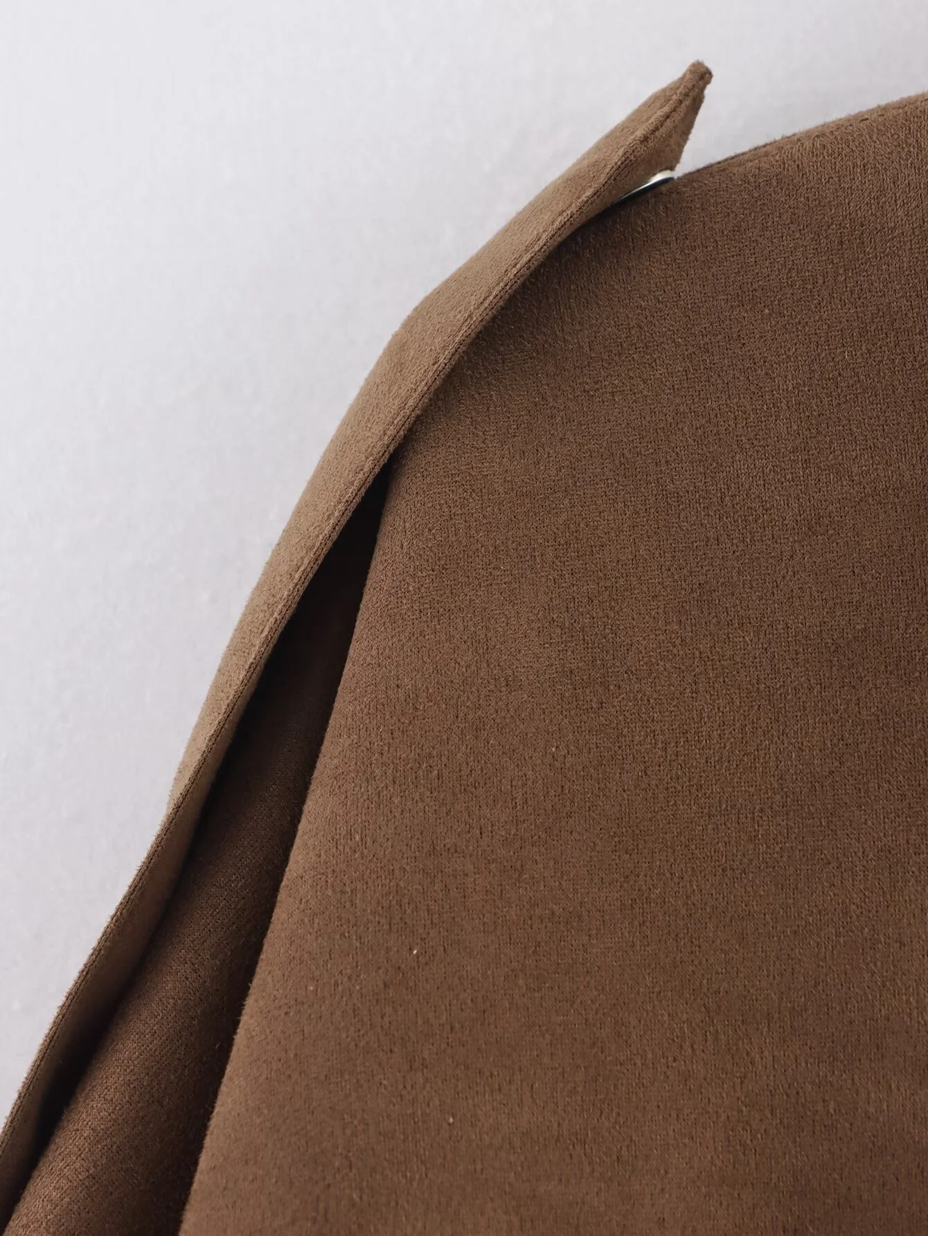 EDSA 여성 소프트 스웨이드 봄버 재킷 가을 긴 소매 루즈 코트 빈티지 여성 아우터웨어