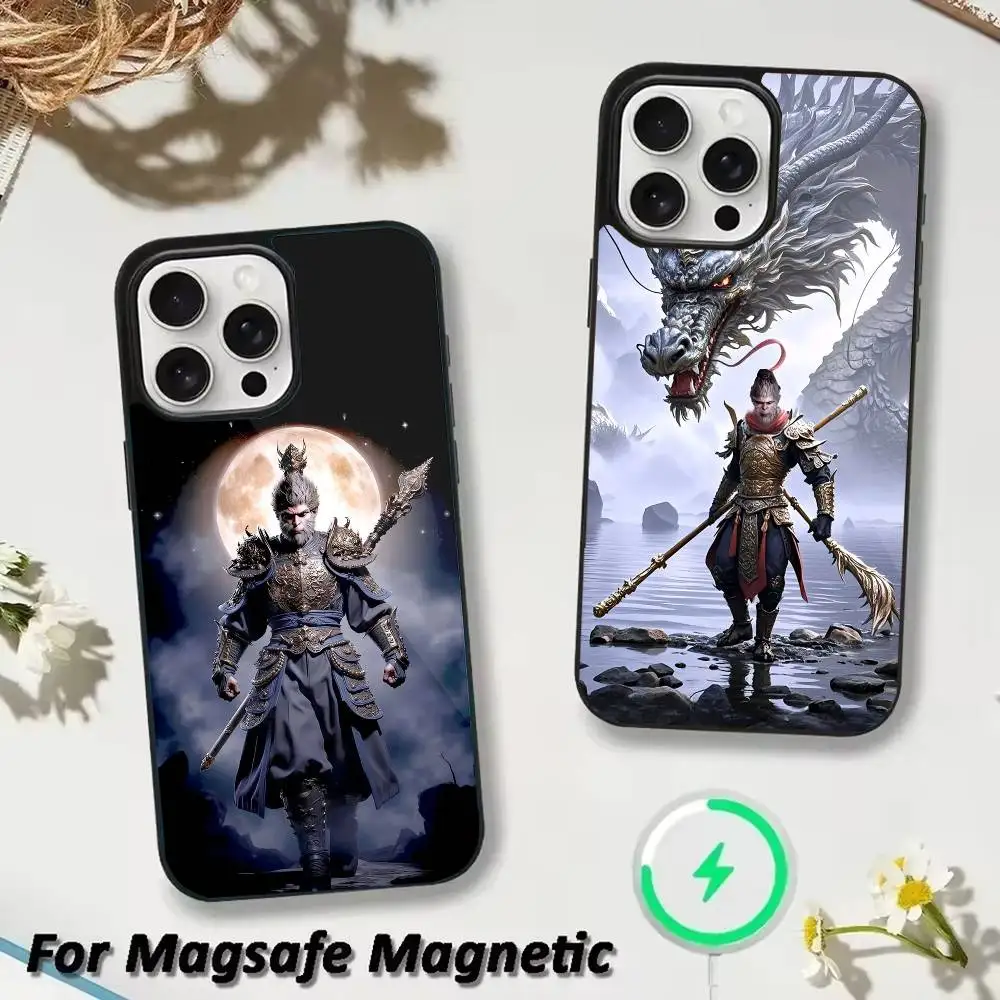 

Black Myth-Wu Kong Phone Case For iPhone 17,16,15,14,13,12,Plus,Pro,Max for Magsafe Magnetic Wireless Charging