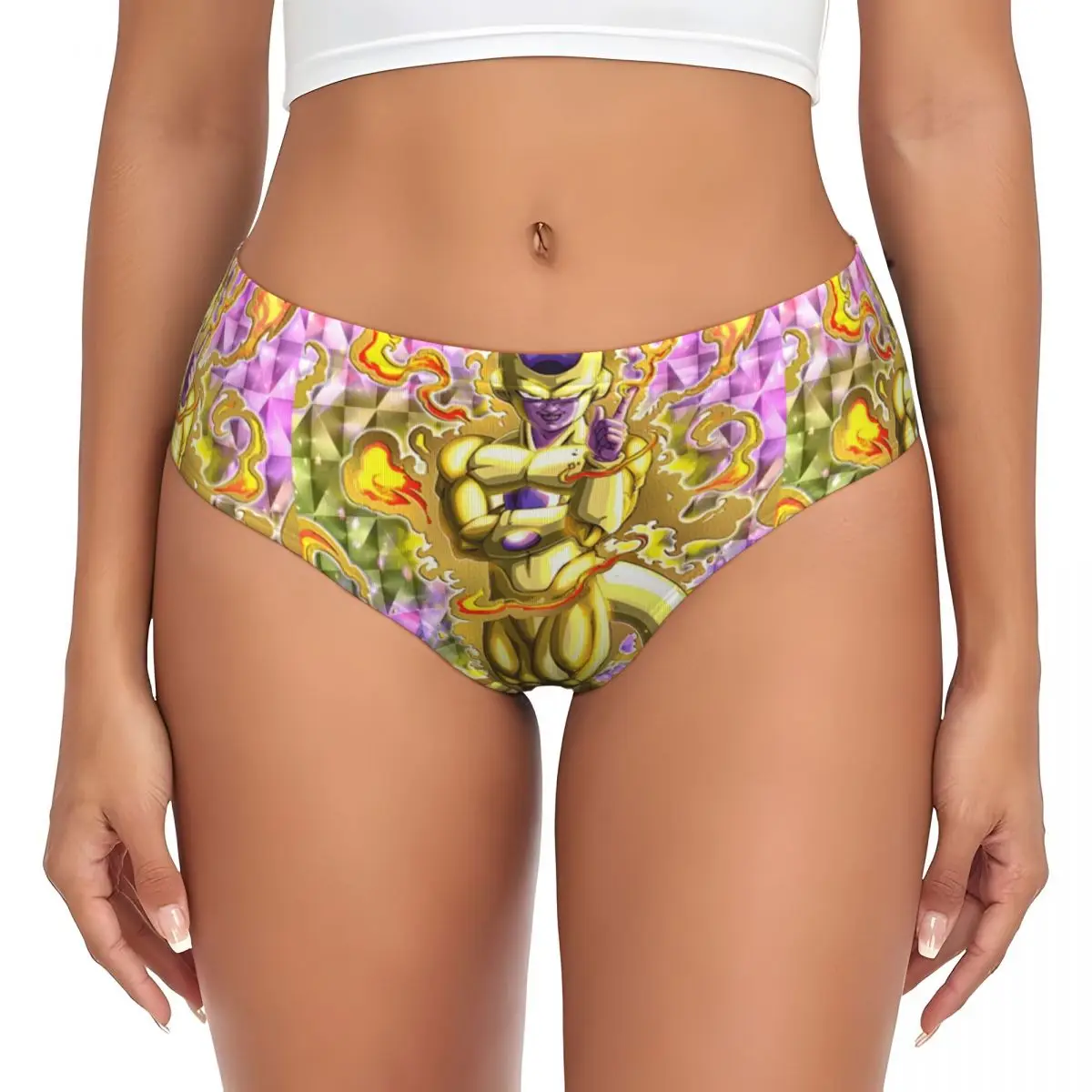 

Custom F-Friezaes Villain Cartoon Brief Panties Women Stretch Japan Underwear