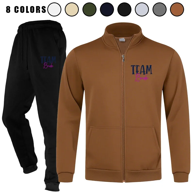 

Mens Tracksuit Jogging Sports Sweatsuit Pants Casual Athletic Comfortable 2 Piece Full zip Jacket Outfits