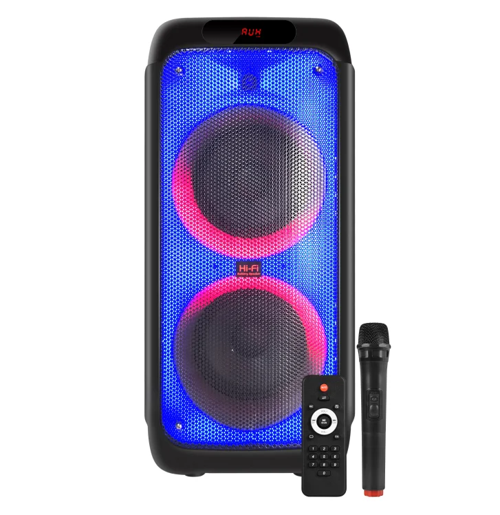 

Factory Party box 300 speaker dual 8inch wireless PA system rechargeable 60W speaker with TWS