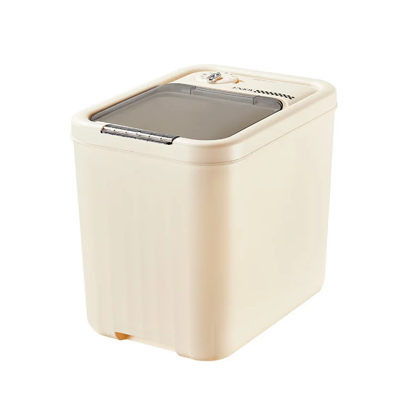 

bucket cream wind, food grade insect-proof and moisture-proof sealing, rice tank kitchen large capacity, grain storage box