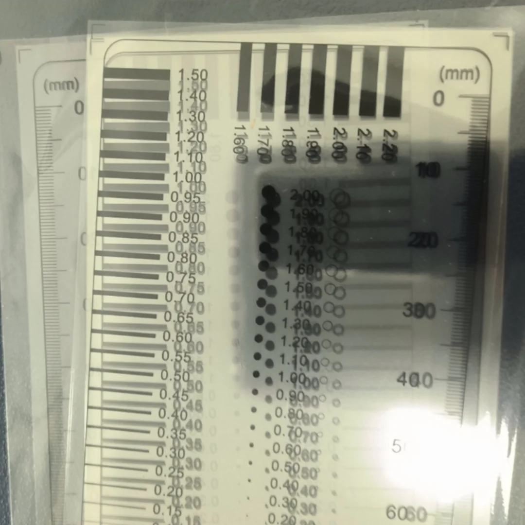 High Precision Microscope Micrometer Calibration Ruler PET Calibration Ruler Dot Line Gauge Stain Card  Tool Accessories