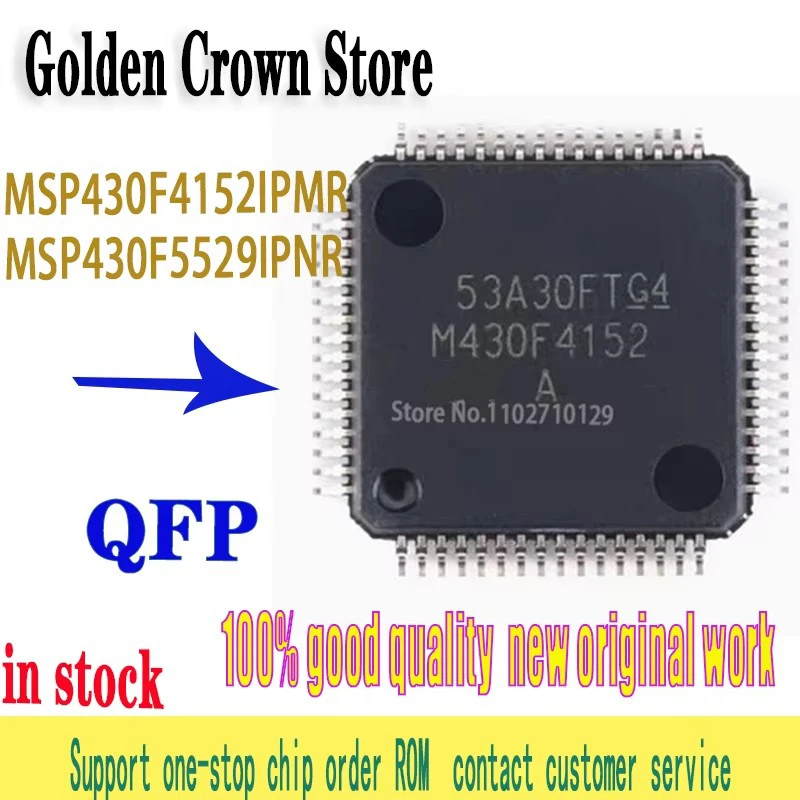 MSP430F4152IPMR M430F4152 QFP64 MSP430F5529IPNR QFP80  new original in stock 5PCS/Lot