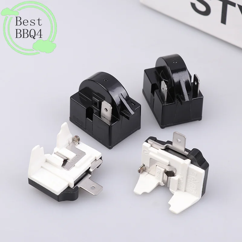 (BBQ4) Refrigerator Compressor PTC Start Relay Refrigerator Starter Overload Protector 1/2 Pin 15 Ohm 1/6H Replacement Protector