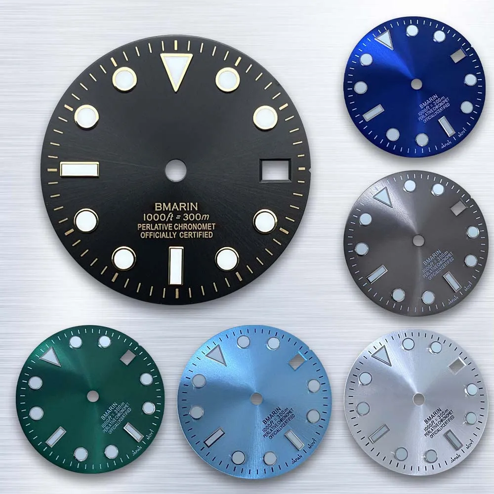 

28.5mm S Logo Dial Diving surface Suitable for NH35 NH36 Movement High-Quality Watch Modification repair Accessories