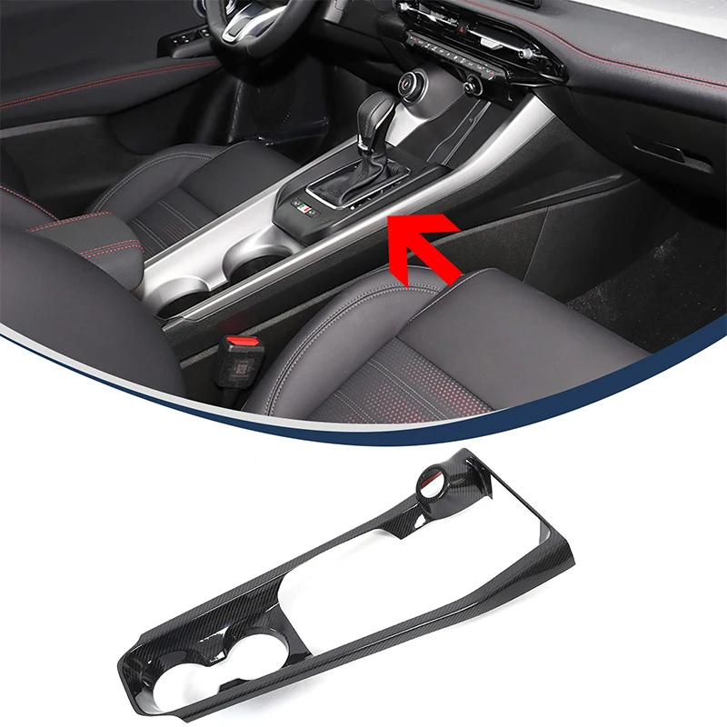 For Alfa Romeo Tonale 2022-2024 Real Carbon Fiber Car Center Console Gear Shift Panel Decorative Frame Cover Car Accessories