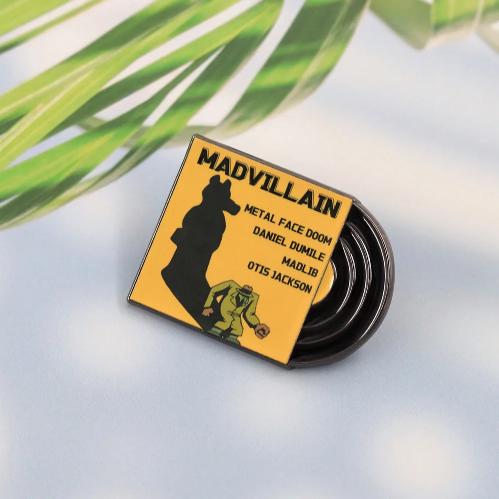 Vinyl-Schallplatten-Emaille-Pins Musikalbum-Brosche Kollektion MF-DOOM Metall-Abzeichen Hip-Hop-Rock-Band Anstecknadel Fanschmuck Geschenk – Detail 11